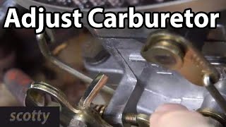 How To Adjust A Carburetor On Your Car [upl. by Bat100]