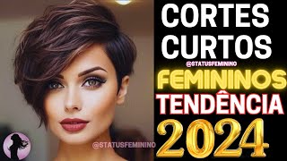 80 CORTES CABELO CURTO FEMININO 2024 TENDÊNCIA MULHERES MODERNAS TODAS AS IDADES [upl. by Virgilio]