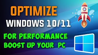 How to Optimize Windows 1011 For Performance amp Gaming  Boost Your PC 🚀 [upl. by Hollah116]