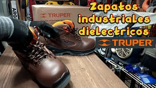 Review Zapatos INDUSTRIALES dieléctricos TRUPER [upl. by Neelehtak]