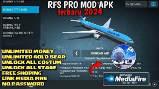 REAL FLIGHT SIMULATOR MOD APK ALL PLANES UNLOCKED 228  FREE DOWNLOAD RFS MOD PRO NEW TERBARU 2024 [upl. by Anyl]