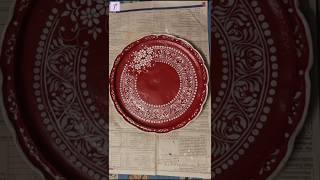 Clay Plate painting ideas  Plate painting  Matir thala design [upl. by Bradshaw]