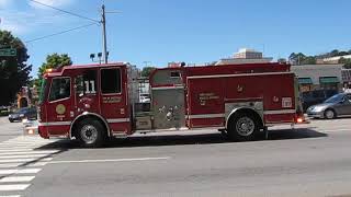 Knoxville Tn Fire Department Commercial Fire Alarm Response [upl. by Hepza]