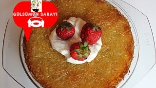 Künefe tarifi  Turkish Cuisine  Künefe rezept  dessert  cake  Gülsümün sarayi [upl. by Coughlin]