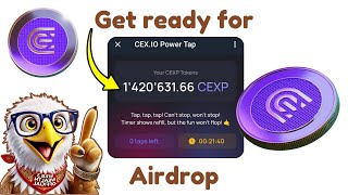 CEXP Token Listing Date Get Ready for the CEXIO Power Tap Airdrop [upl. by Reisinger]