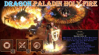 Diablo II Resurrected  Dragon Zeal Paladin Holy Fire Build Uber Tristram [upl. by Llerdna]