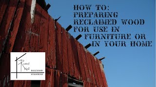 How To Preparing Reclaimed Wood For Use [upl. by Yahc]