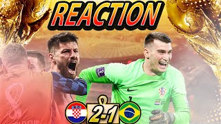 CROATIA KNOCKOUT BRAZIL ON PENALTIES LIVAKOVIC AGAIN THE HERO CROATIA 11 BRAZIL 42 [upl. by Haydon]