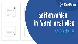 Seitenzahlen in Word ab Seite 3 erstellen – in 2 Minuten  Scribbr 🎓 [upl. by Louis]