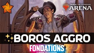 ⚪️🔴 BOROS AGGRO BO3  Foundations  MTGFoundations  MTG Arena  Magic The Gathering [upl. by Glynda145]