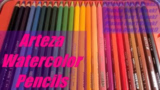 Arteza Watercolor Pencils Review [upl. by Isabeau]