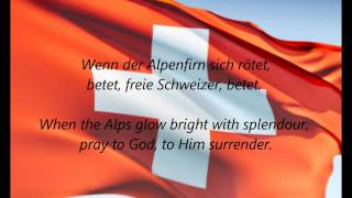 Swiss National Anthem  quotSchweizerpsalmquot DEEN [upl. by Alletsyrc173]