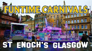 Funtime Carnivals St Enoch October fair 2024 [upl. by Sokairyk]