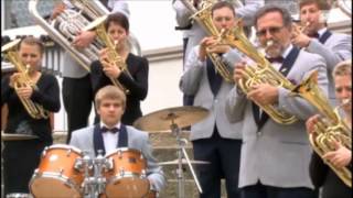 Brass Band Rickenbach  Gospel Brass Machine bei Potzmusig im Schweizer Fernsehen am 13102012 [upl. by Denney504]