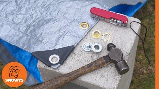 How to Put Grommets or Eyelets into a Tarp [upl. by Ahseined]