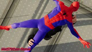 SpiderMan PS4  Kingpin Kills SpiderMan  Into the SpiderVerse Remake [upl. by Nimajnab]