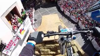 Taxco urban downhill 2014 huge crash on the drop [upl. by Gypsie]