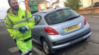 General Waste bin men emptying bins in Bournemouth part 2 [upl. by Kynan]