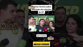 Nikolas Ferreira falando sobre as eleições 2024 em São Paulo shorts [upl. by Amilb]