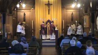 latin mass edinburgh septuagesima 2008 gradual amp tract [upl. by Refinnej]