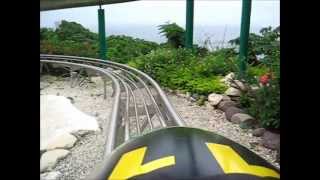 Cool Runnings Jamaican Bobsled Ride at Mystic Mountain Rainforest Adventures [upl. by Baily]