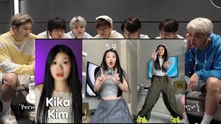 BTS REACTION Kika Kim XO Team Tik Tok Top [upl. by Ji]