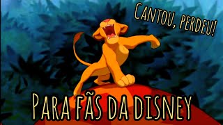 TENTE NÃO CANTAR COM A DISNEY  PARTE 1 [upl. by Maxma947]