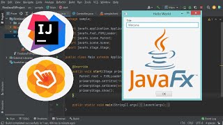 Setup IntelliJ IDEA 2021 for JavaFX amp SceneBuilder and Create Your First JavaFX Application [upl. by Katusha]