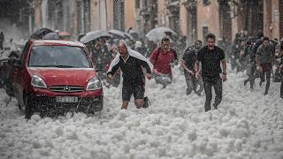 The Most Destructive Hail of 2024 Incredible Destruction Caught on Camera [upl. by Pasco566]