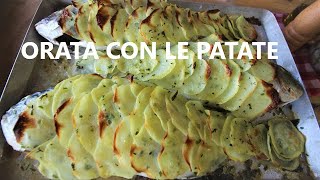 ORATA in CROSTA DI PATATE orata al forno con patate orata in forno con le patate Ricette Orata [upl. by Leuneb]