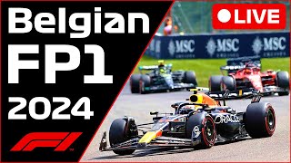 🔴F1 LIVE  Belgian Spa GP FP1  Commentary  Live Timing [upl. by Llener990]