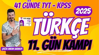 41 GÜNDE KPSS  TYT TÜRKÇE 11 GÜN KAMPI PARAGRAF BAŞLIK  KONU  ANA DÜŞÜNCE 2025 [upl. by Frasco451]