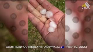 Hail in Toowoomba Queensland Australia on November 10 2023 [upl. by Aaberg121]