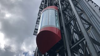 SPECIAL VIDEO Schindler glass Elevator at Mont Pèlerin TV Tower Switzerland [upl. by Clancy]