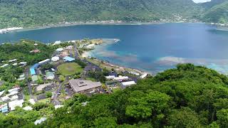 Dr Joel Klenck Archaeology Drone Blunts Point AS2589A from F008 Tutuila American Samoa [upl. by Ribal854]