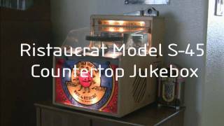 Ristaucrat S45 Countertop Jukebox in HD [upl. by Vevine]