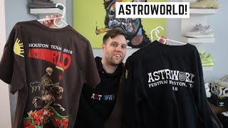 TRAVIS SCOTT ASTROWORLD MERCH UNBOXING [upl. by Nerret]