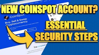 CoinSpot  Essential Security Steps [upl. by Pallaton]