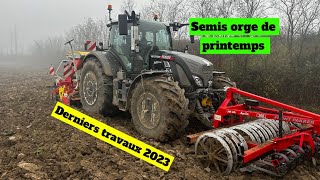 Les derniers travaux 2023… semis de l’orge de printemps avec le fendt 724 et le combiné Pottinger [upl. by Neltiac901]