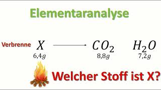 Die Elementaranalyse Quantitativ  Schritt für Schritt Anleitung  Summenformel ermitteln [upl. by Ydaj347]