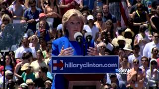 Hillary Clinton Presidential Campaign Announcement Full Speech CSPAN [upl. by Dall623]