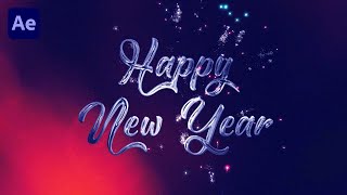 HAPPY NEW YEAR 2024  Greeting Animation in Adobe After Effects [upl. by Simaj61]