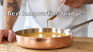 How to make a langoustine bisque sauce reduction and oil [upl. by Ramey278]