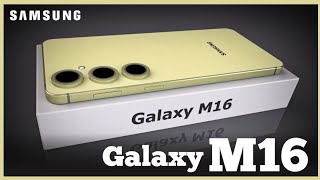 Samsung Galaxy M16  5G 50MP Wide Camera Dimesity 6300 IP54 Rating Samsung M16 [upl. by Kanor]