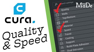 Cura Settings to Get The Best 3D Prints  Quality amp Speed Settings for Awesome Detailed Prints [upl. by Ettennyl643]