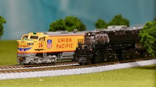 Model Trains  Union Pacific Steam and Diesel [upl. by Aymik]