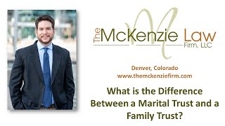 What is the Difference Between a Family Trust and a Marital Trust [upl. by Lebazej]