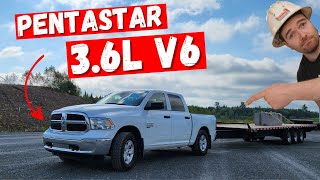 RAM 1500 36L Pentastar V6 Engine Heavy Mechanic Review  Can it ACTUALLY TOW [upl. by Anawot]