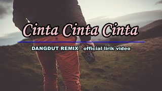 CINTA CINTA CINTA  OFFICIAL LIRIK LAGU INDONESIA [upl. by Haras940]