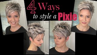 Pixie Hair Tutorials  4 Styles in 1 Video [upl. by Ubald]